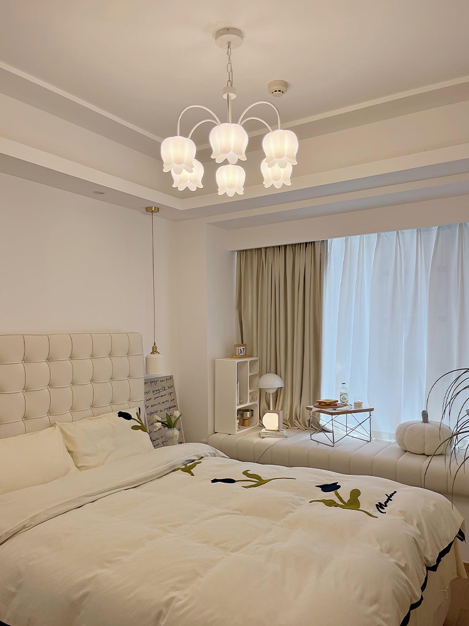 Curved Arm Bell Chandelier - Lamp Outdoor
