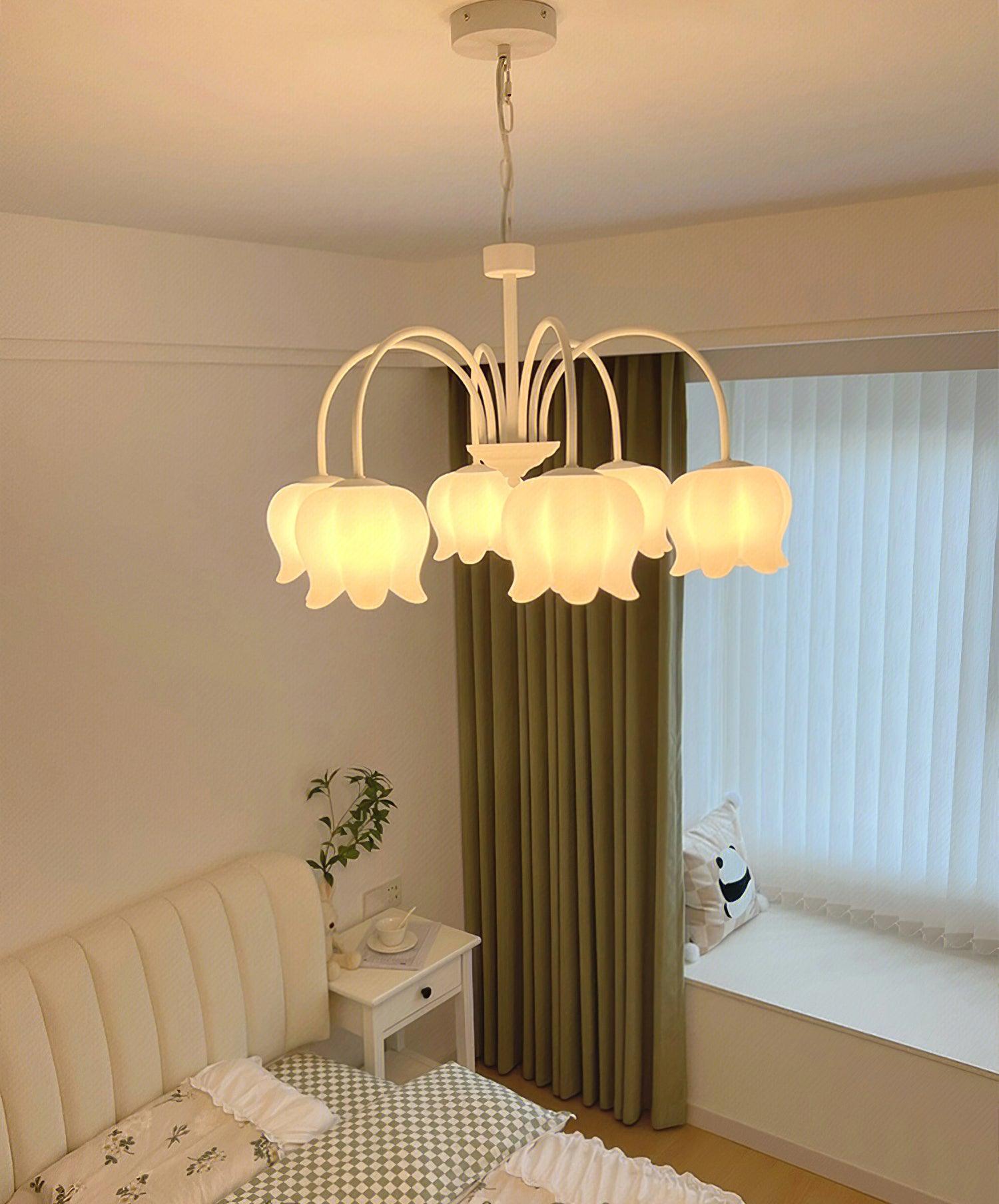Curved Arm Bell Chandelier - Lamp Outdoor
