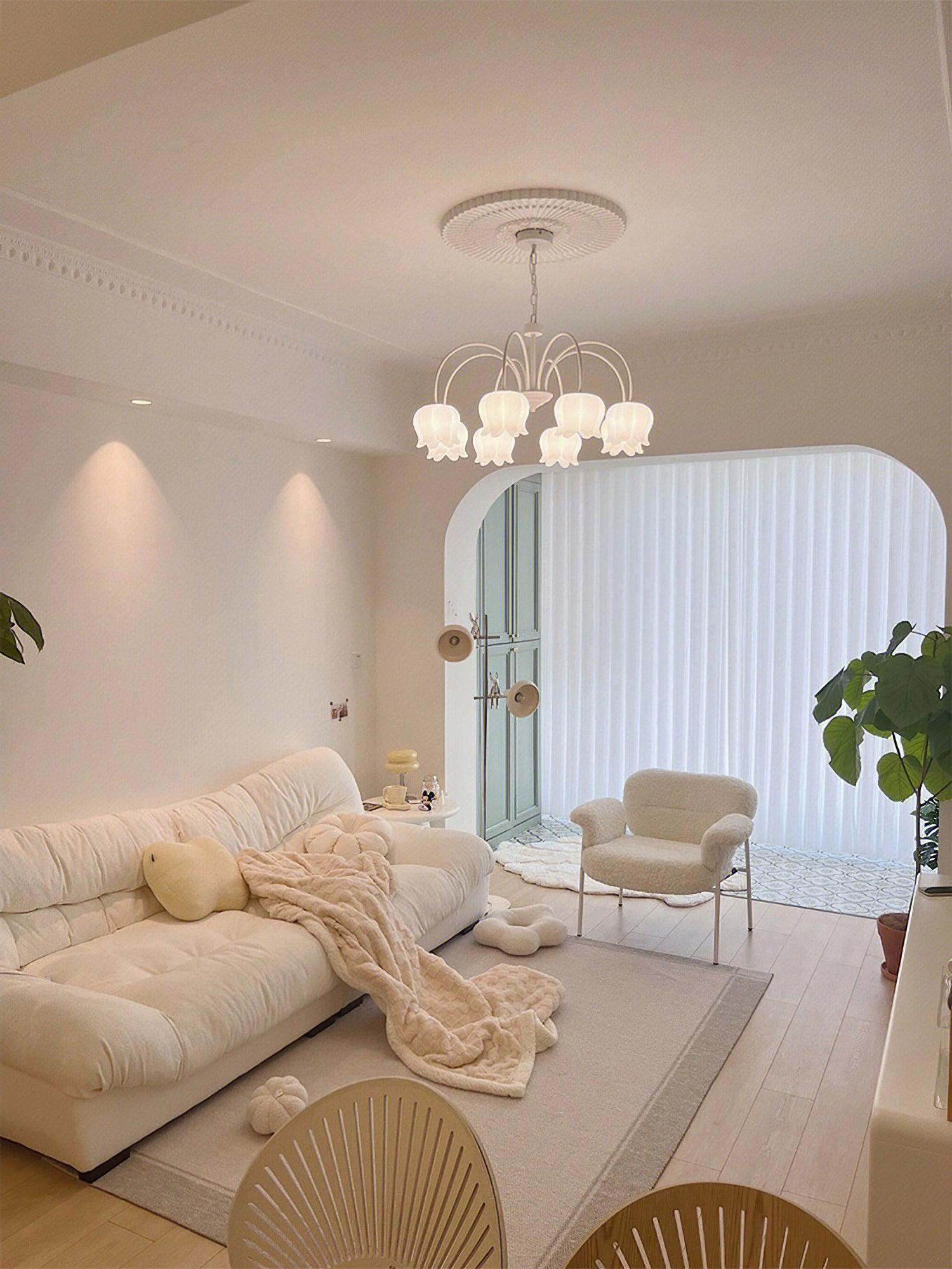 Curved Arm Bell Chandelier - Lamp Outdoor