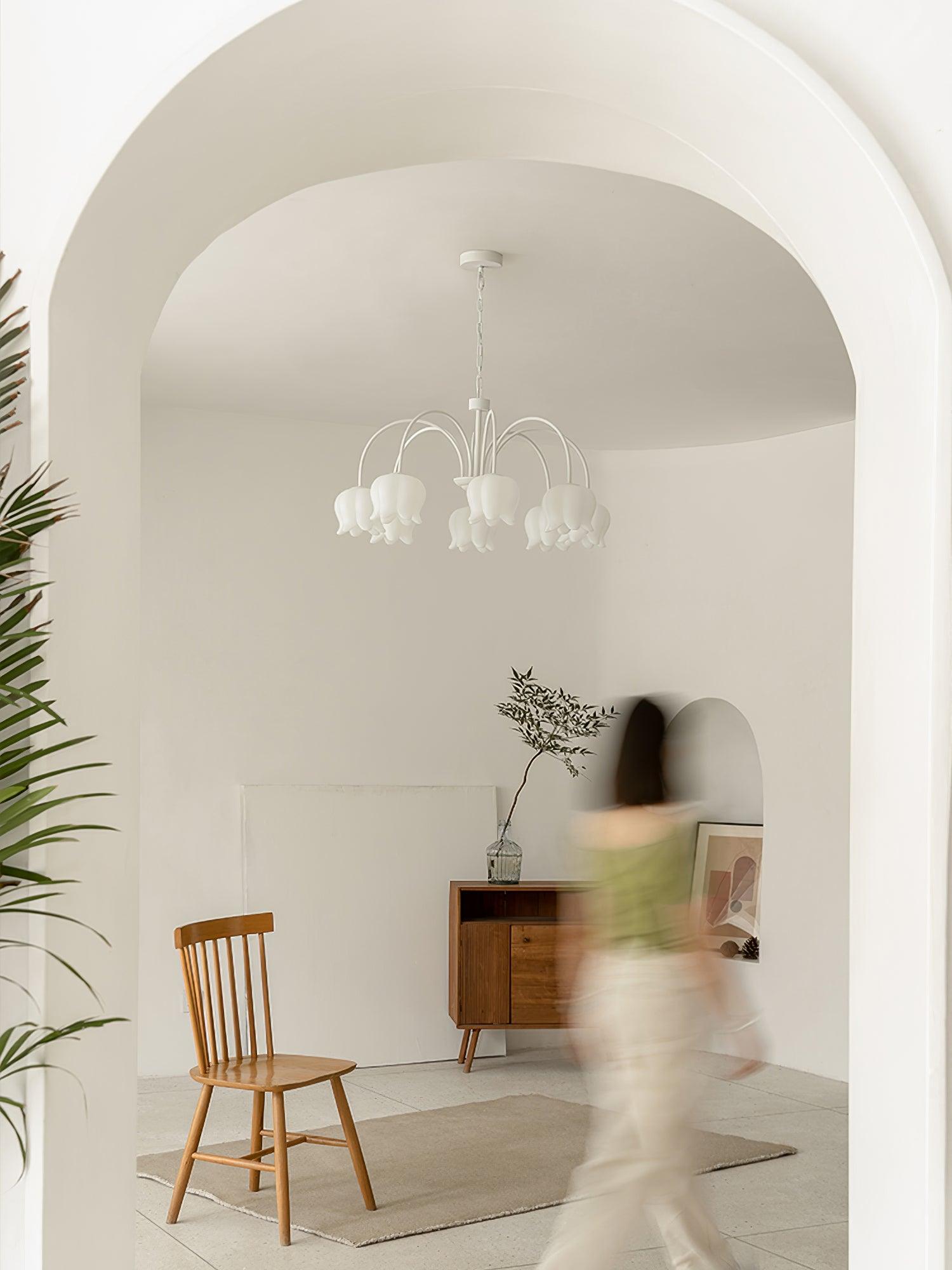 Curved Arm Bell Chandelier - Lamp Outdoor