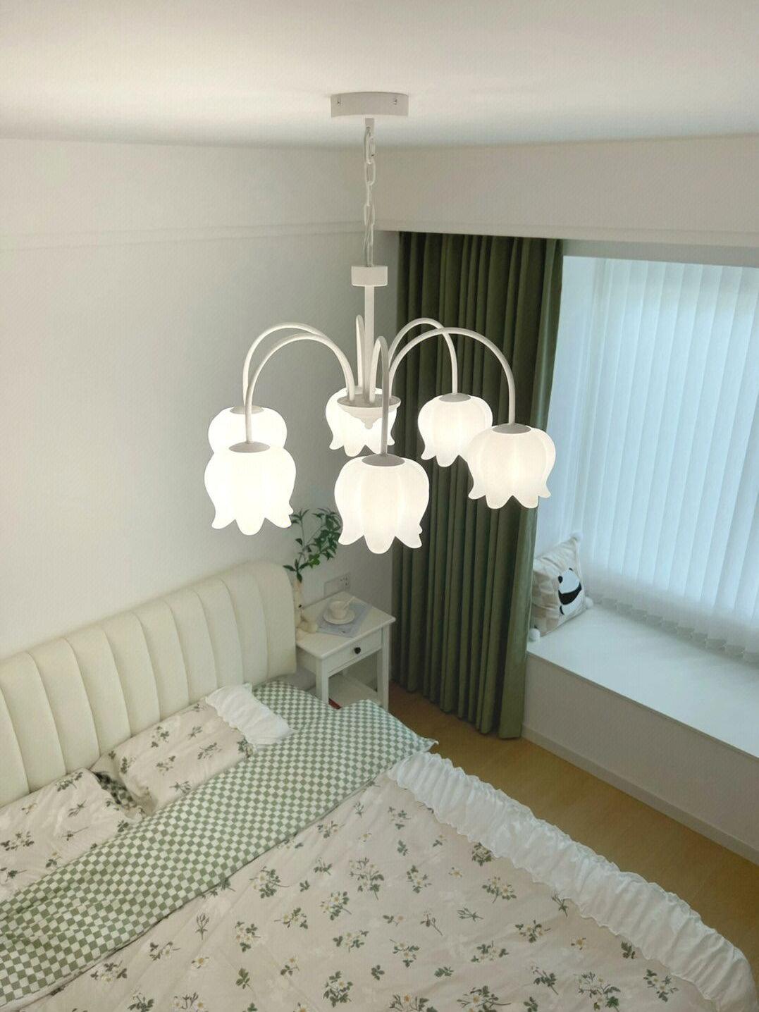 Curved Arm Bell Chandelier - Lamp Outdoor