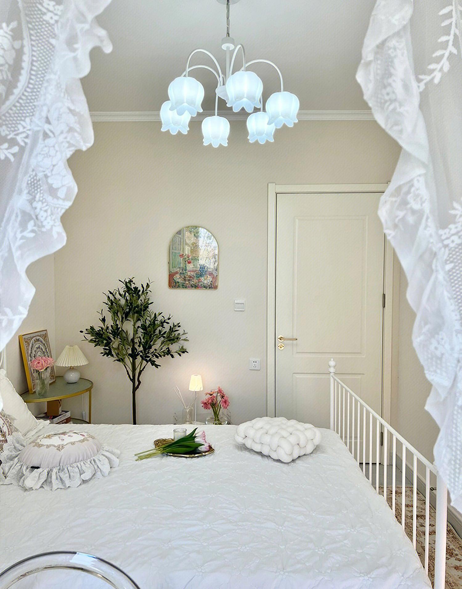 Curved Arm Bell Chandelier - Lamp Outdoor