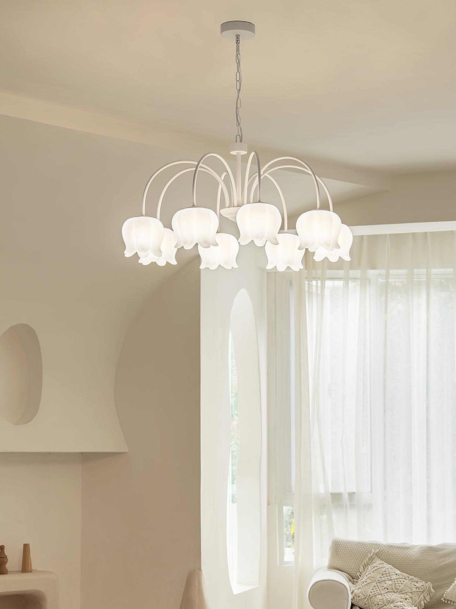 Curved Arm Bell Chandelier - Lamp Outdoor