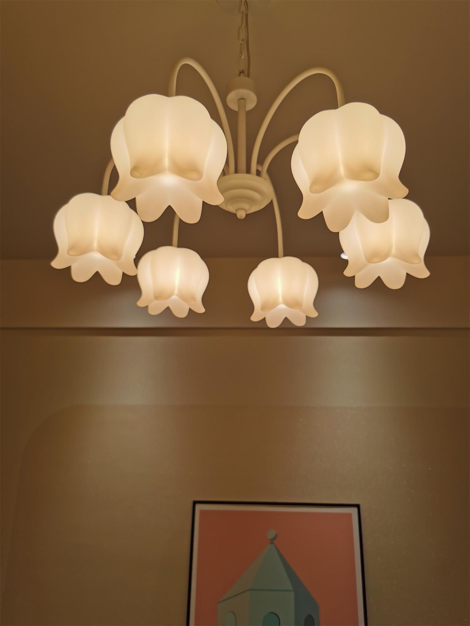 Curved Arm Bell Chandelier - Lamp Outdoor