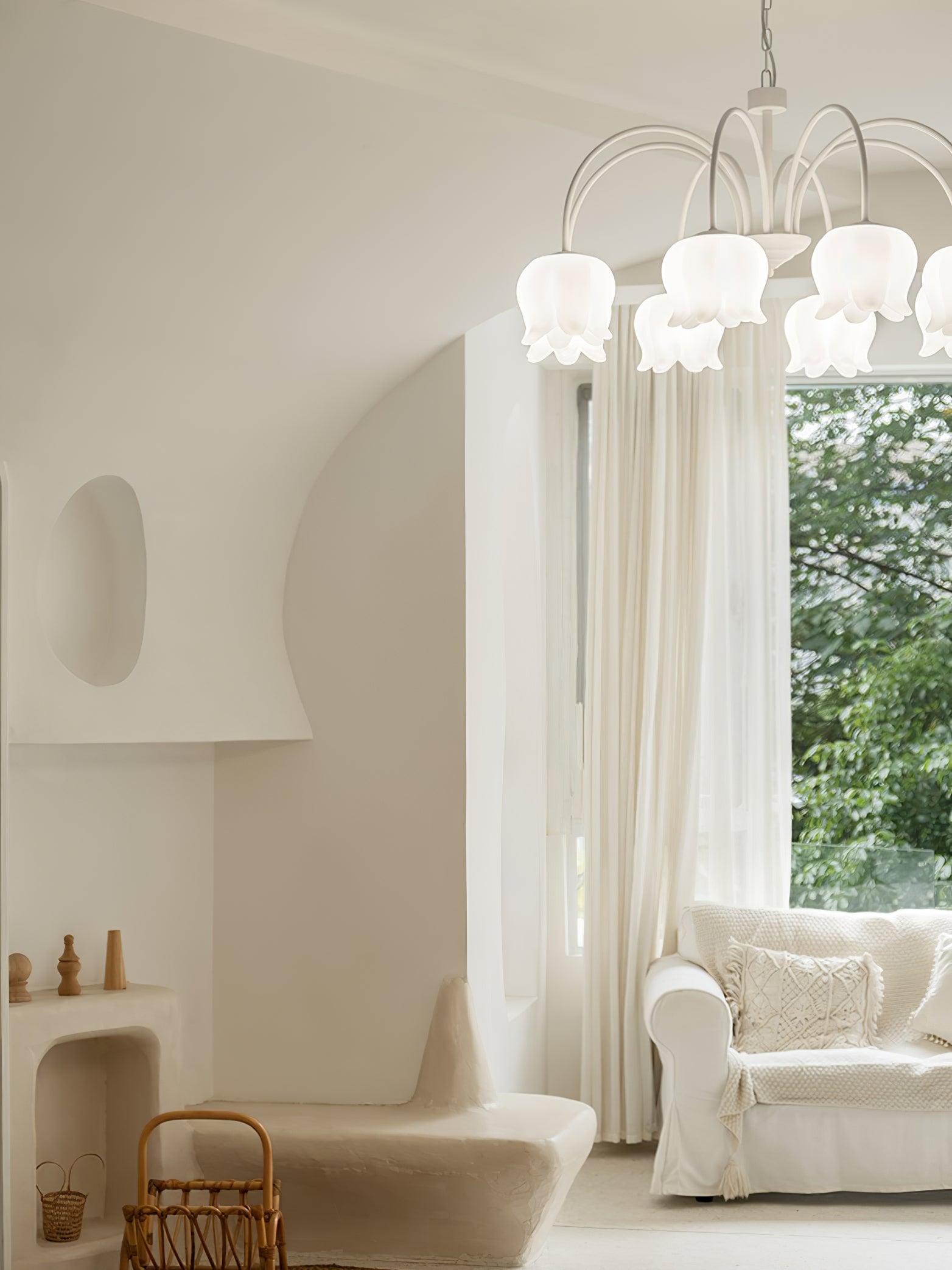 Curved Arm Bell Chandelier - Lamp Outdoor