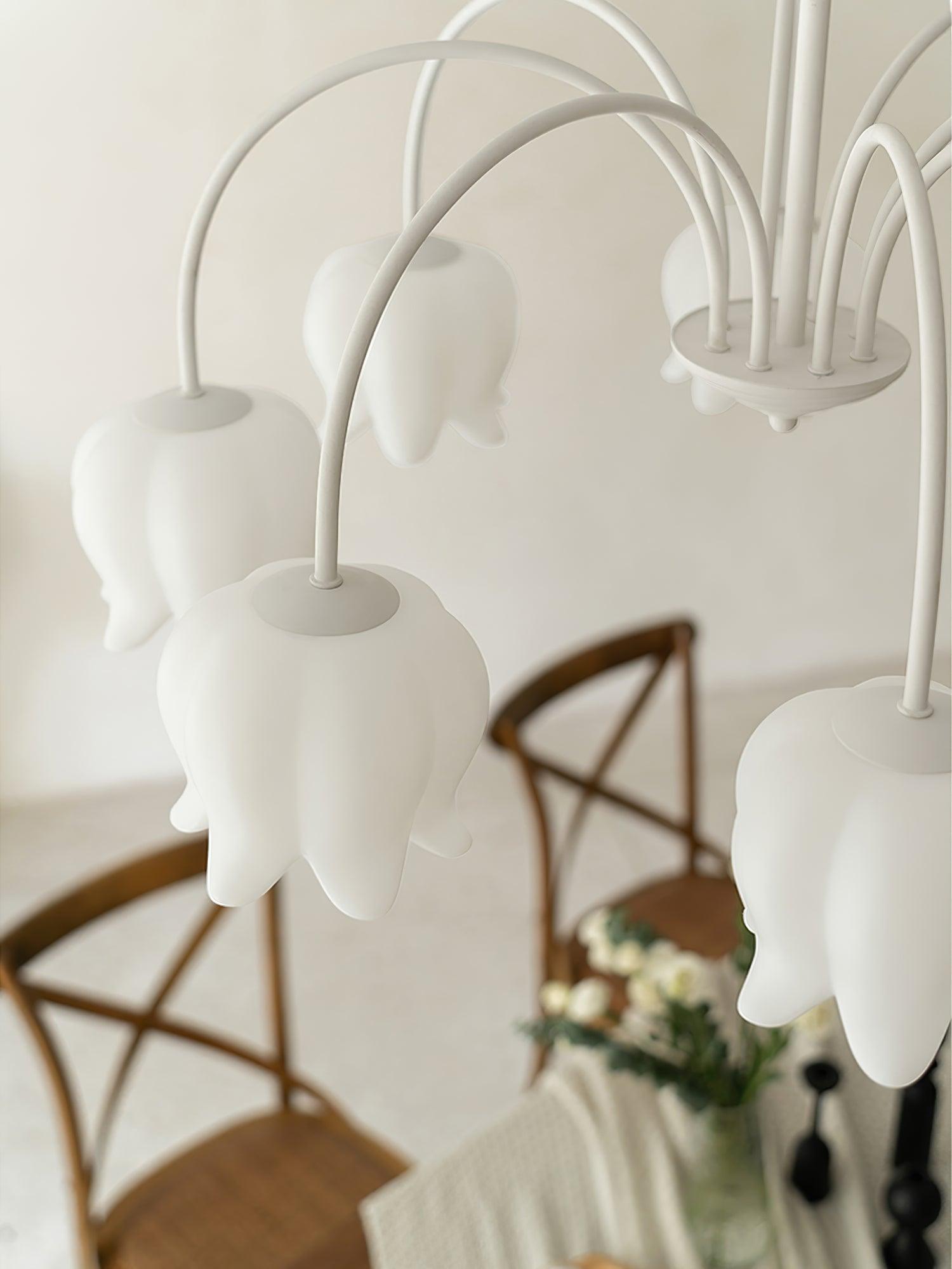 Curved Arm Bell Chandelier - Lamp Outdoor