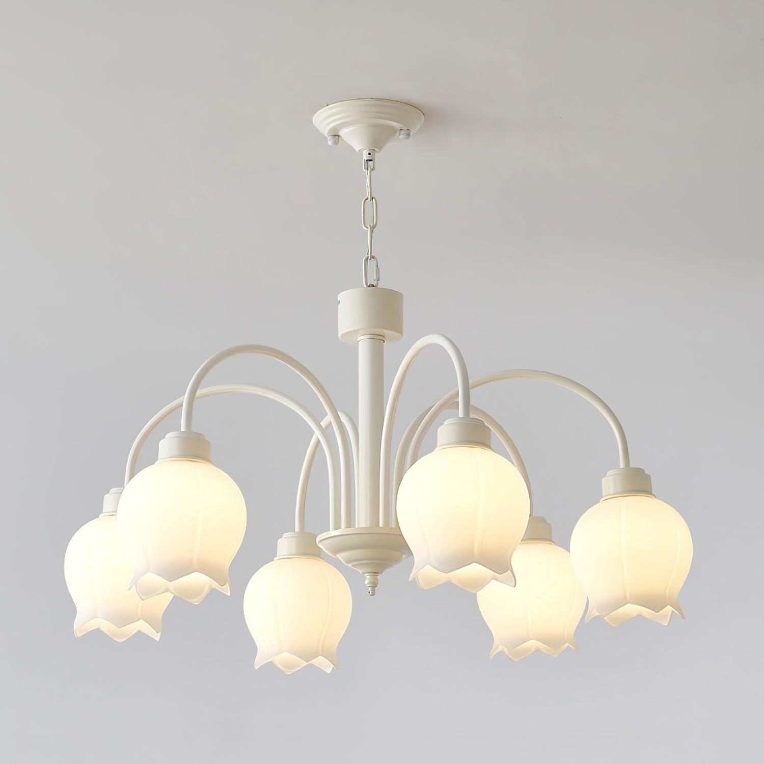 Curved Arm Bell Chandelier - Lamp Outdoor