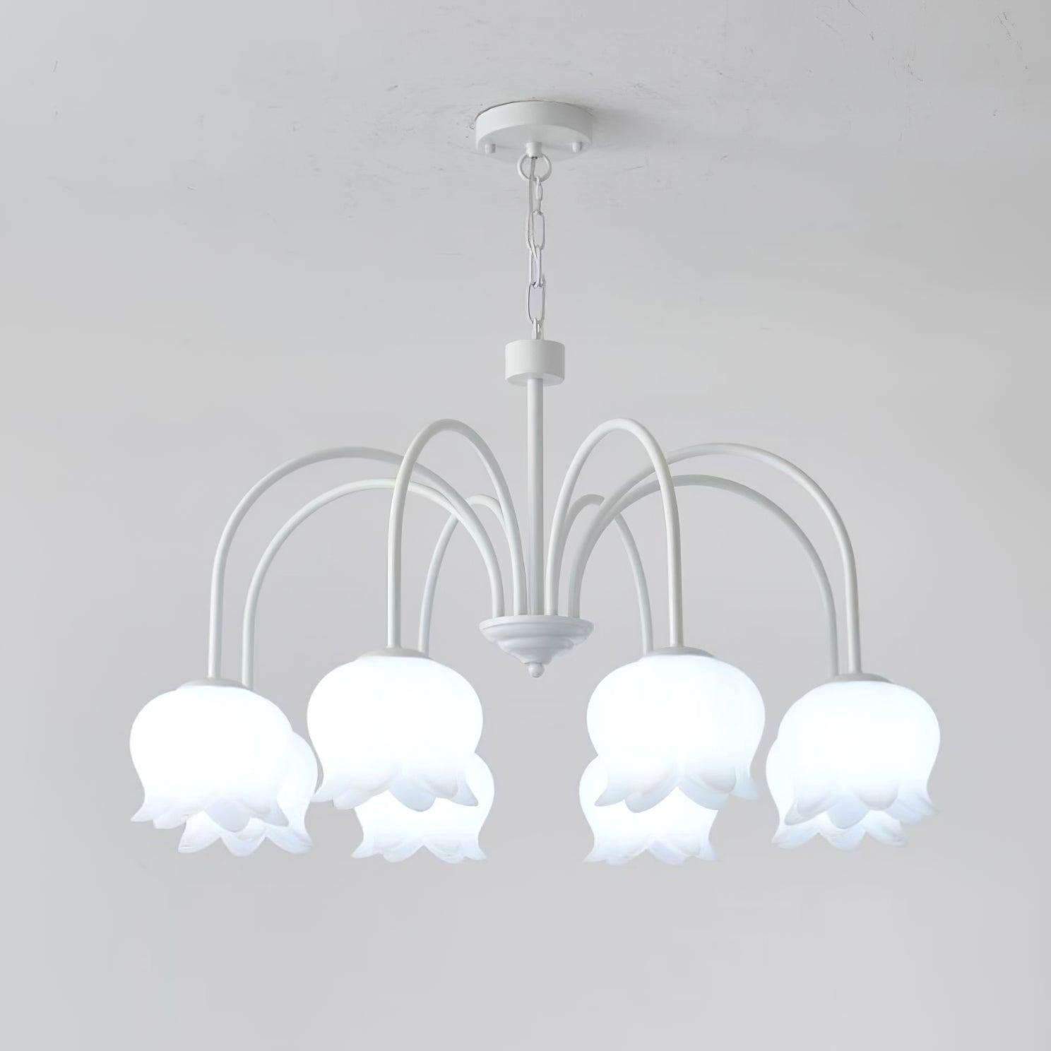 Curved Arm Bell Chandelier - Lamp Outdoor