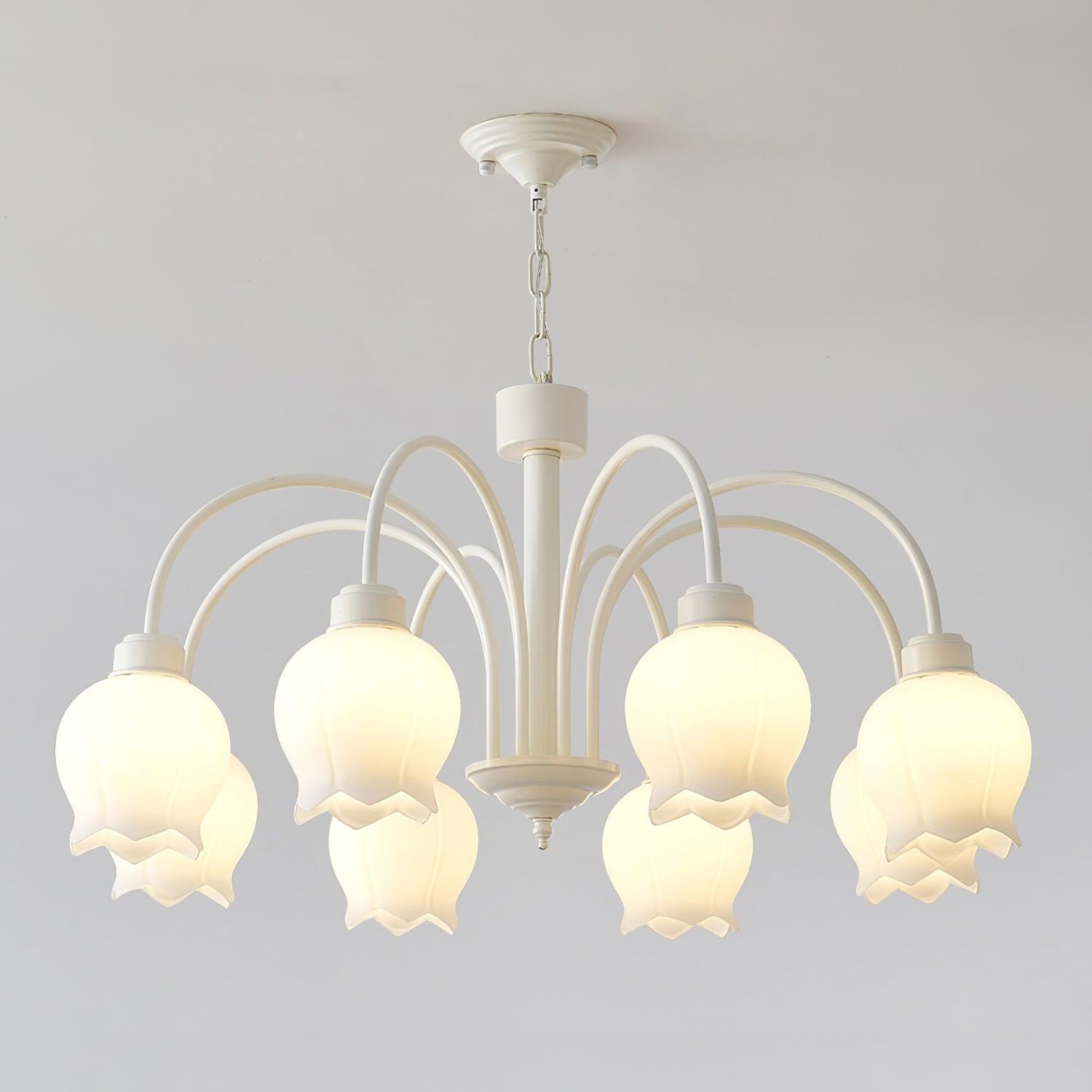Curved Arm Bell Chandelier - Lamp Outdoor