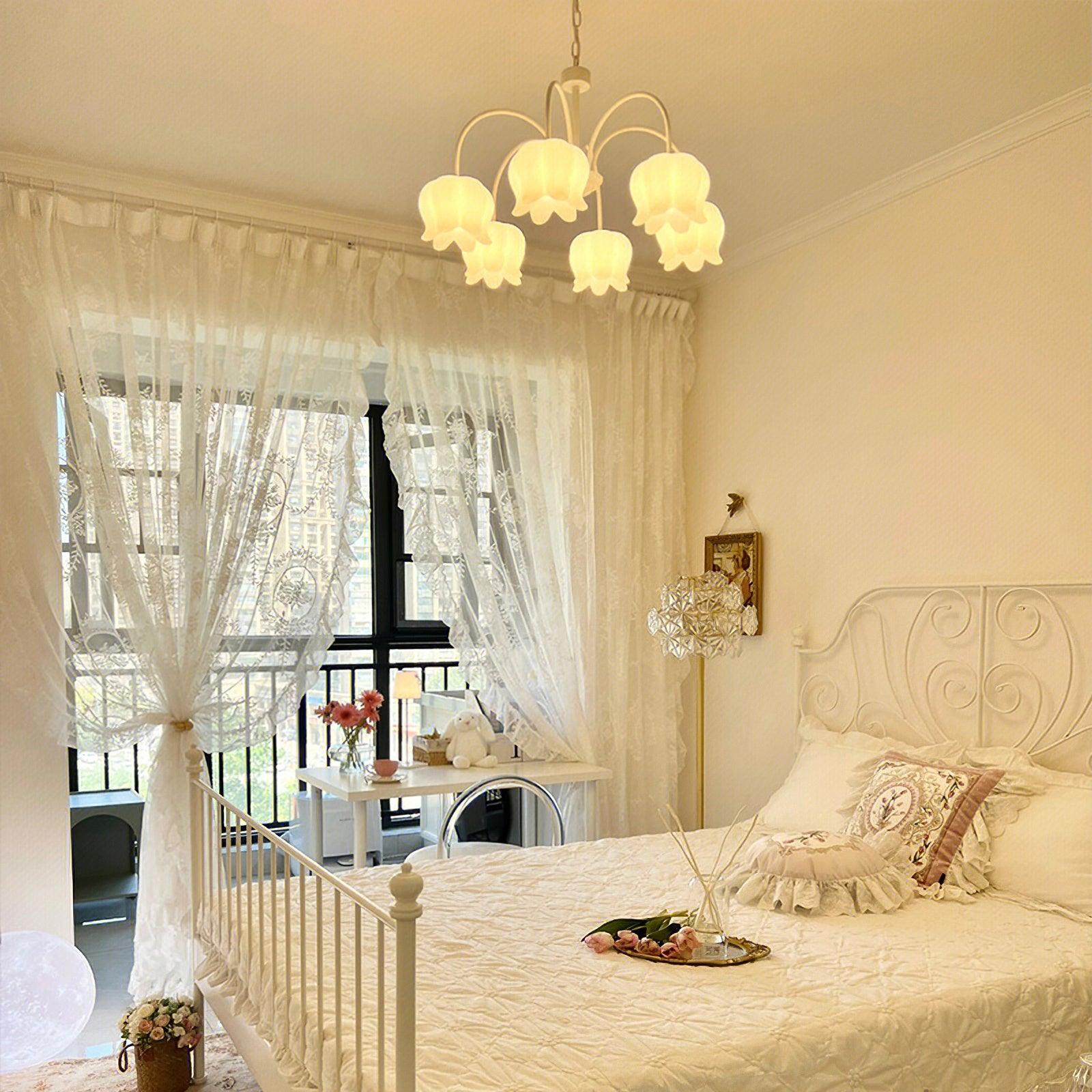 Curved Arm Bell Chandelier - Lamp Outdoor