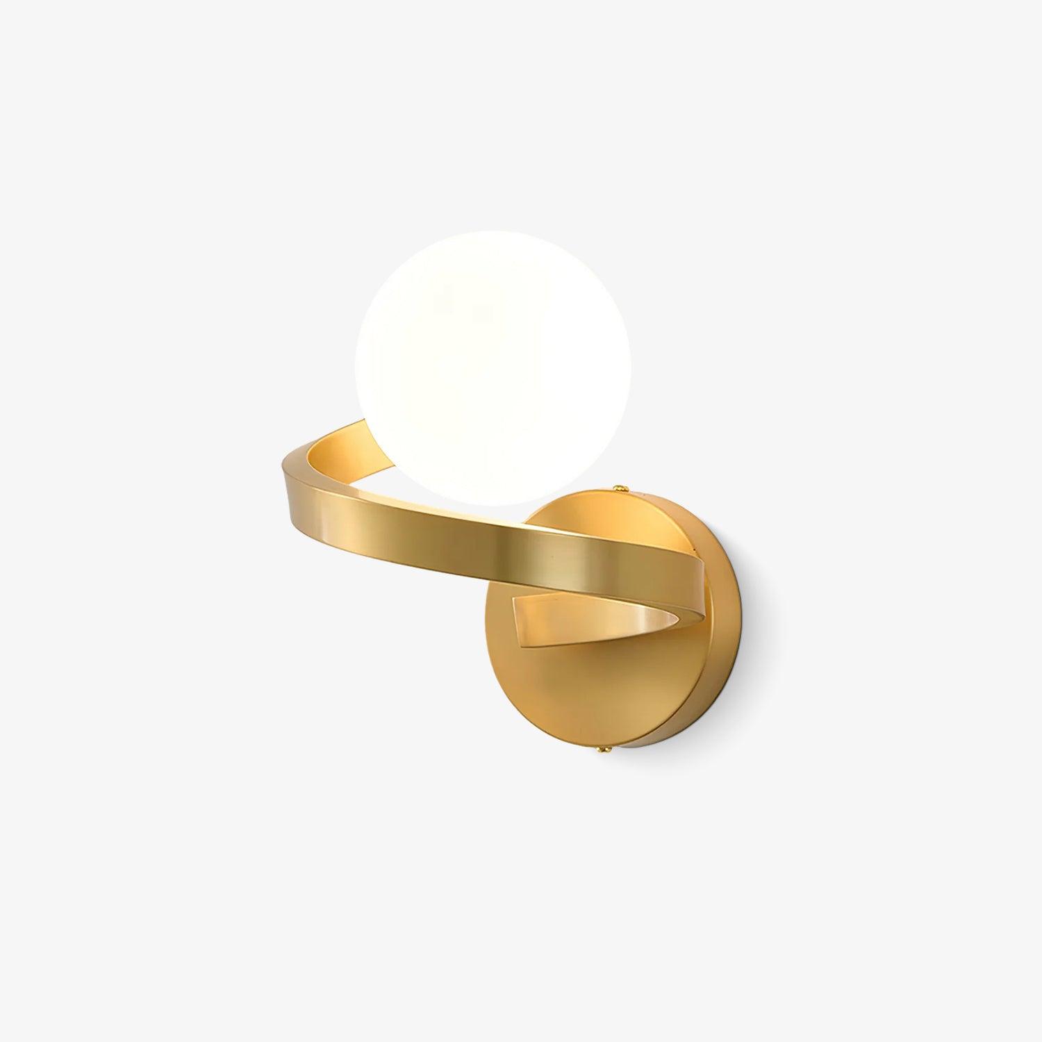 Curved Brass Wall Lamp - Lamp Outdoor