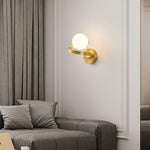 Curved Brass Wall Lamp - Lamp Outdoor