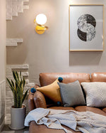 Curved Brass Wall Lamp - Lamp Outdoor