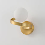 Curved Brass Wall Lamp - Lamp Outdoor