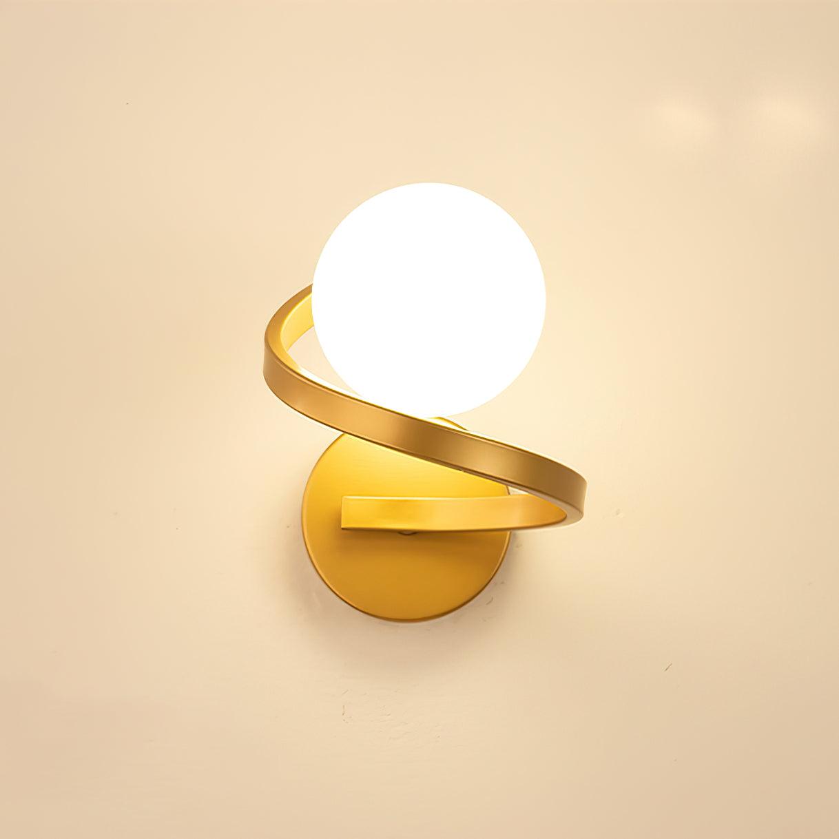 Curved Brass Wall Lamp - Lamp Outdoor