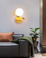 Curved Brass Wall Lamp - Lamp Outdoor