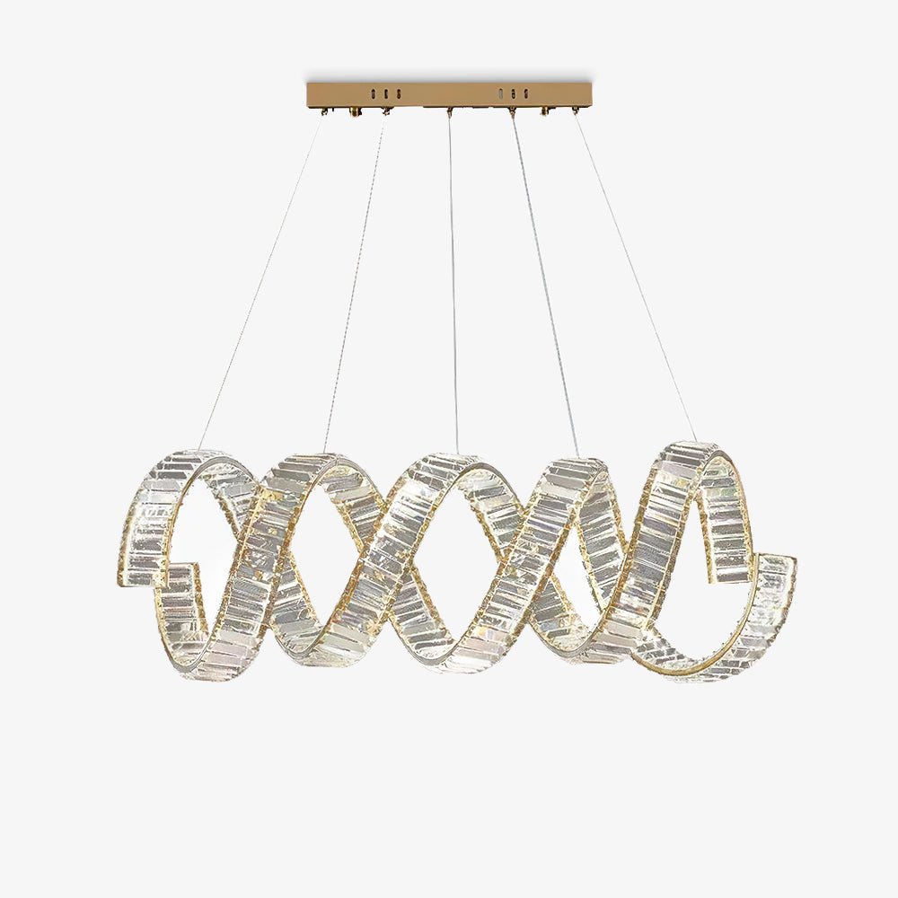 Curved LED Chandelier - Lamp Outdoor