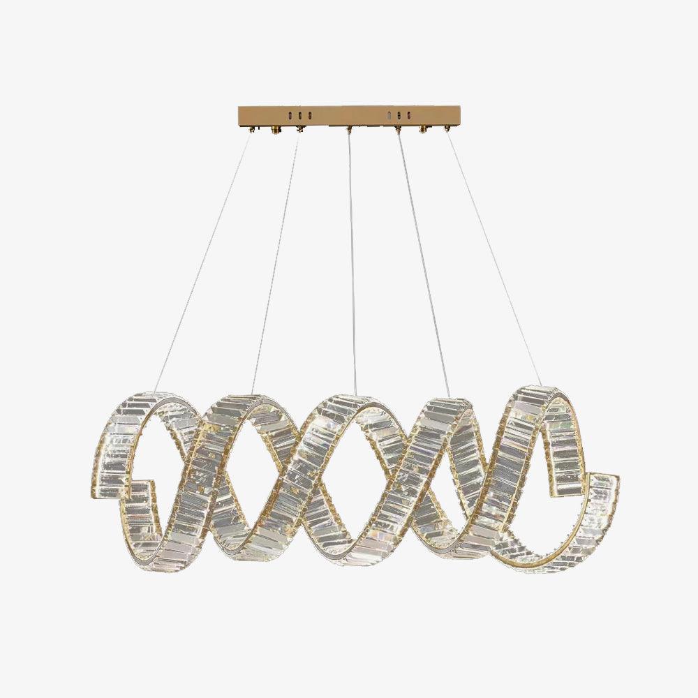 Curved LED Chandelier - Lamp Outdoor