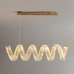 Curved LED Chandelier - Lamp Outdoor