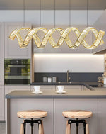 Curved LED Chandelier - Lamp Outdoor