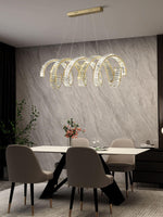 Curved LED Chandelier - Lamp Outdoor
