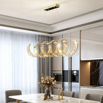 Curved LED Chandelier - Lamp Outdoor