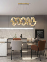 Curved LED Chandelier - Lamp Outdoor