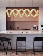 Curved LED Chandelier - Lamp Outdoor
