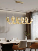 Curved LED Chandelier - Lamp Outdoor
