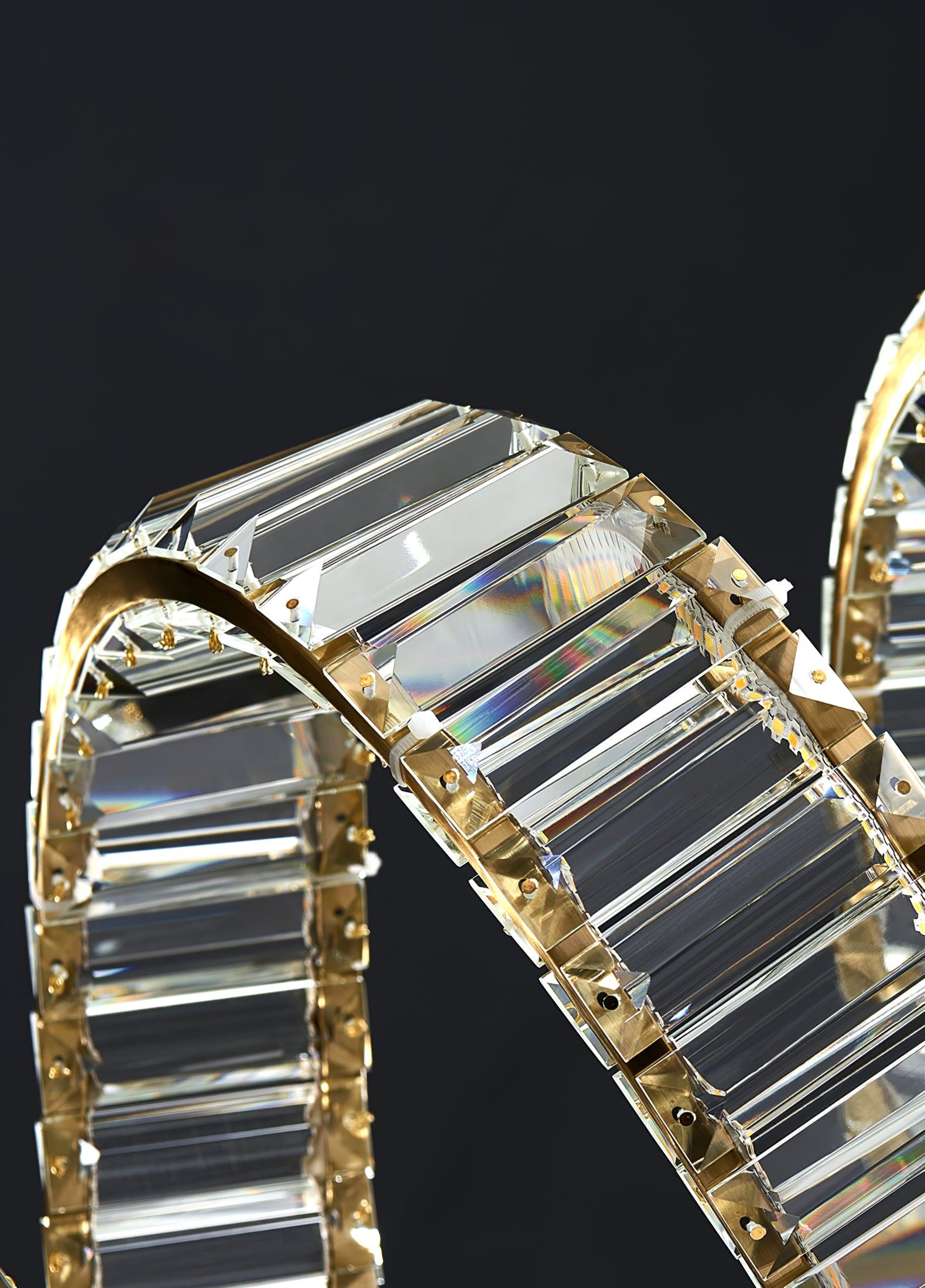 Curved LED Chandelier - Lamp Outdoor