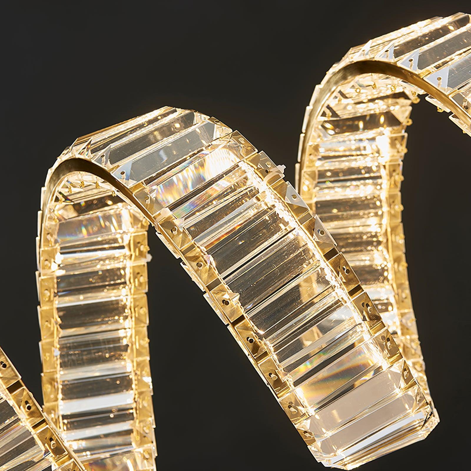 Curved LED Chandelier - Lamp Outdoor