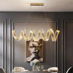Curved LED Chandelier - Lamp Outdoor