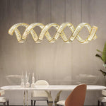 Curved LED Chandelier - Lamp Outdoor