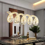 Curved LED Chandelier - Lamp Outdoor