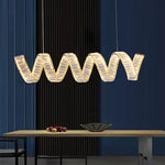 Curved LED Chandelier - Lamp Outdoor
