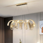 Curved LED Chandelier - Lamp Outdoor
