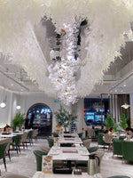 Eurzoris Gingko Metal Leaf Chandelier - Lamp Outdoor