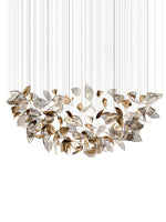 Cesilila Iridescent Metal Leaf Pendant Light - Lamp Outdoor