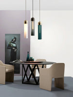 Glass Cylindrical Shape Pendant Light - Lamp Outdoor