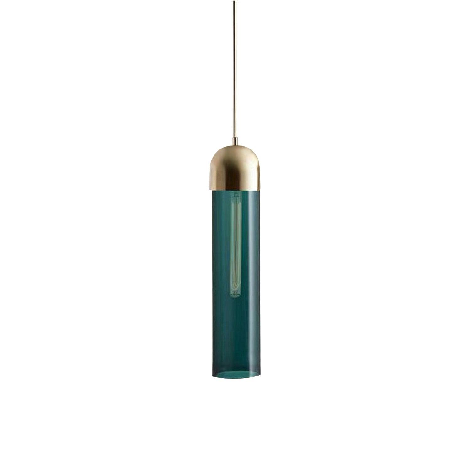Glass Cylindrical Shape Pendant Light - Lamp Outdoor