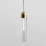 Glass Cylindrical Shape Pendant Light - Lamp Outdoor