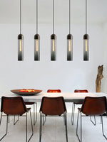Glass Cylindrical Shape Pendant Light - Lamp Outdoor