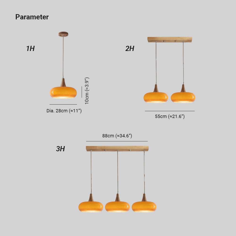 Charlotte Pendant Light Wood - Lamp Outdoor
