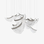 Eurrinia Glass Wing Cluster Chandelier - Lamp Outdoor