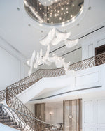 Eurrinia Glass Wing Cluster Chandelier - Lamp Outdoor