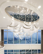 Eurrinia Glass Wing Cluster Chandelier - Lamp Outdoor