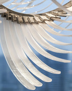 Eurrinia Glass Wing Cluster Chandelier - Lamp Outdoor