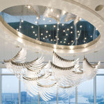 Eurrinia Glass Wing Cluster Chandelier - Lamp Outdoor