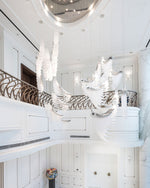 Eurrinia Glass Wing Cluster Chandelier - Lamp Outdoor