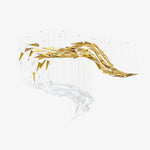 Nyvinia Glass Feather-Shape Chandelier - Lamp Outdoor